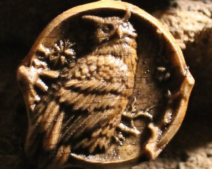 Carved Owl Pendant, Wildlife Totem, Animal Lover Gift