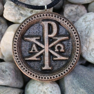 Collana Chi Rho, ciondolo monogramma di Cristo