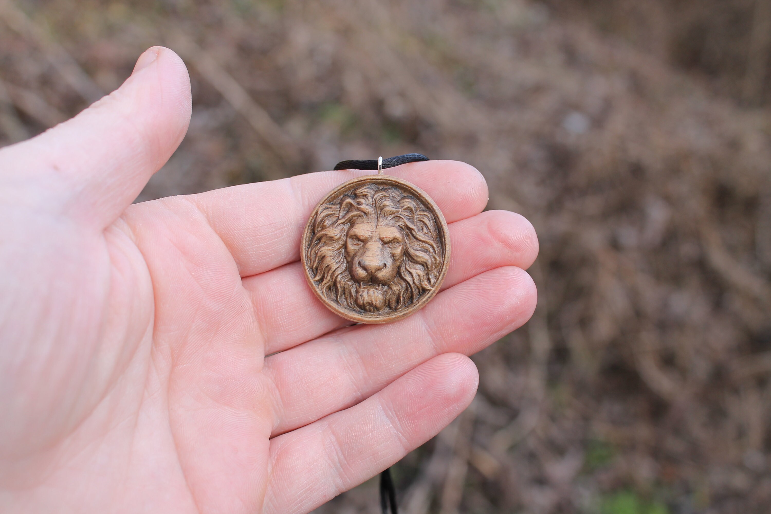 Collana Con Pendente A Forma Di Leone Con Capelli Dorati A Forma - Foto 9