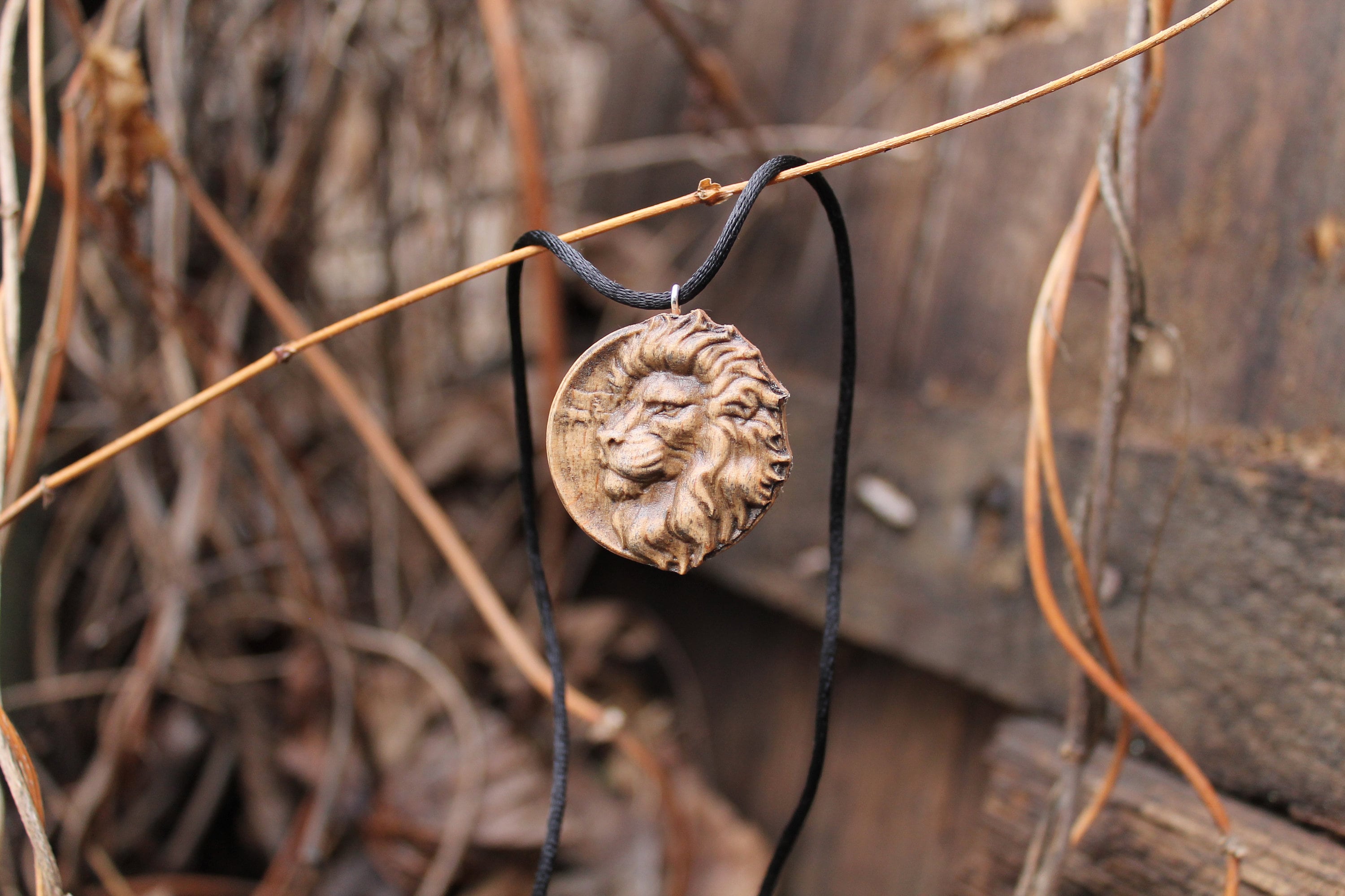 Collana Con Pendente A Forma Di Leone Con Capelli Dorati A Forma - Foto 2