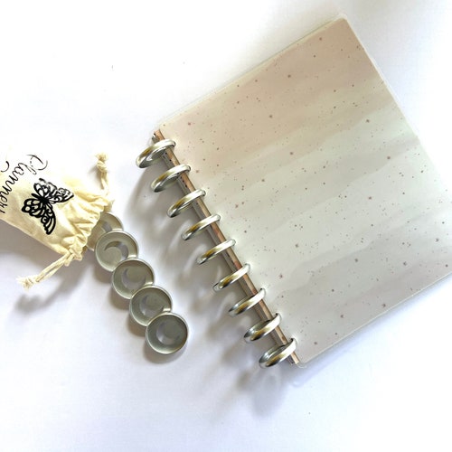 Silver Crescent Moon Planner Disc Disc Bound Planner Disc Etsy