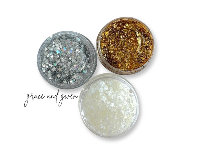 Basics Hair & Body Glitter Gel | Hair Gel | Hair Glitter | Gifts for Girls | Hair Accessories | Hair Sparkles | Teen Gifts | Body Shimmer