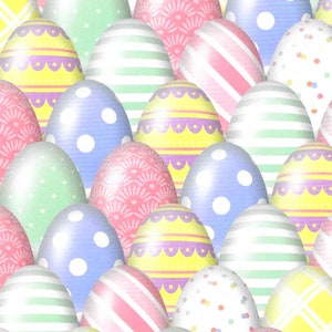 Ostern Kraftpapier 27 Pfund mit bunten dekorativen Eiern in Pastelltönen für Scrapbooking, Kartenherstellung, Geschenkverpackung, DIY - 8,5 x 11 ''