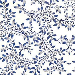 Blaue Blumenblumenrebenmuster-Decoupage-Papierserviette, elegantes dünnes Gewebe für das Basteln Scrapbooking-Kartenherstellungsdekor Decoupage 13 '' 1 STÜCK