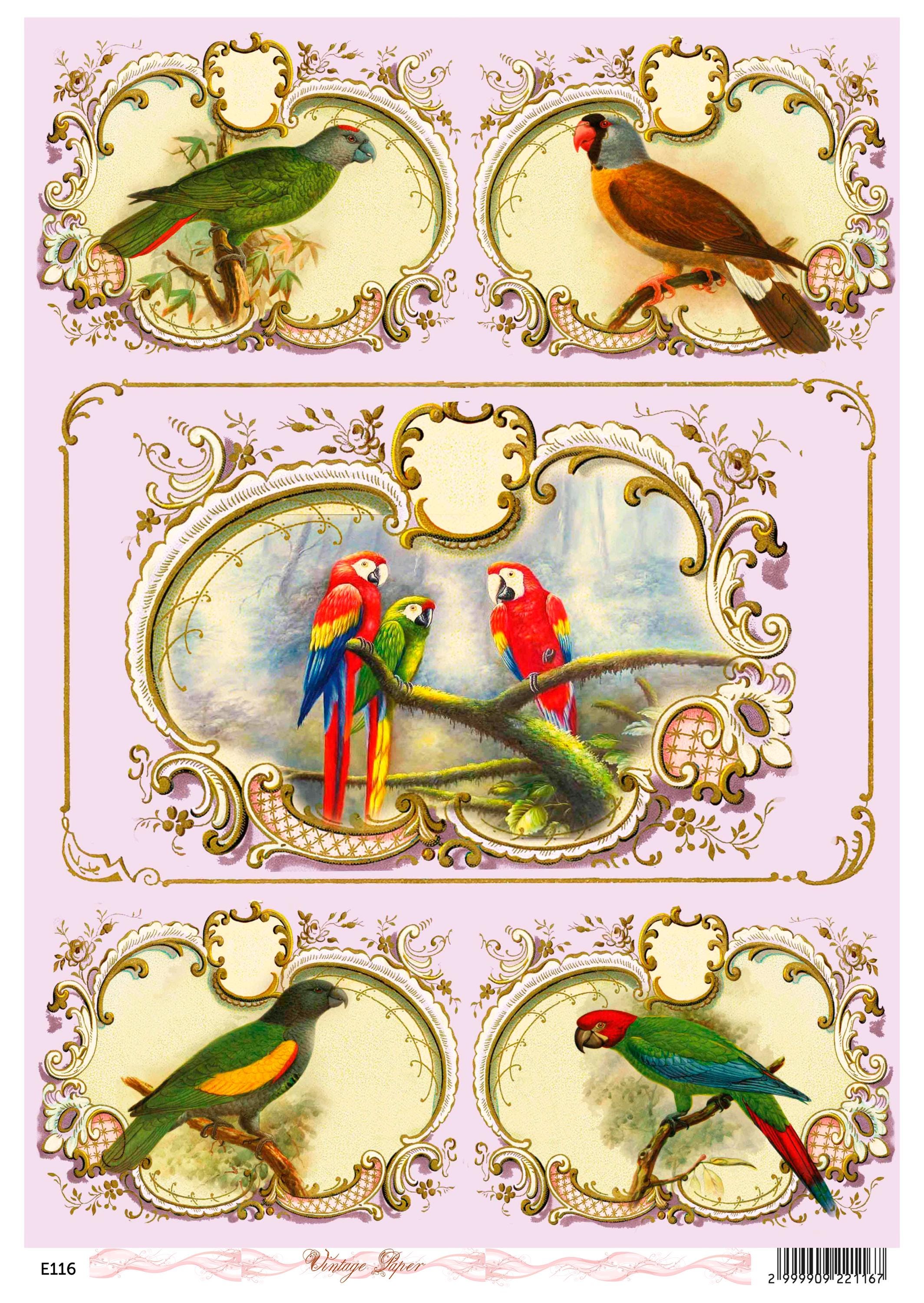 Lot De 8 étiquettes Cadeaux Vintage à Accrocher – Design Italien Années 50-60