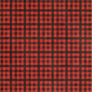 Buffalo Plaid Pattern Craft Paper, Red Black Checkered Design for Scrapbooking, Card Making, Packaging, Holiday Decorations - 27 lb 8.5x11''