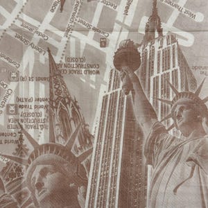 New York Freiheitsstatue Empire State Building Papier Serviette für Decoupage Scrapbooking Mixed Media Fourth of Juli Map DIY Handwerk Serviette 1stk