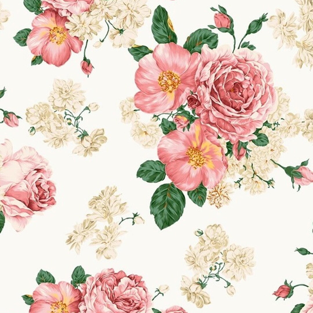 Rustic Roses Cardstock Vintage Pink Roses Decoupage Rice Paper Sheet – Shabby Chic Floral ...