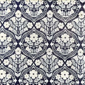 Vintage Blau und Creme Blumenmuster Decoupage Serviette Elegant DIY Handwerk, dünnes Papier, Scrapbooking, Kartenherstellung, Decoupage Papier 10 "1stk