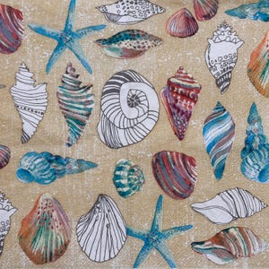 Guardanapo de papel de praia, conchas, estrelas do mar, oceano, litoral, verão, para decoupage, scrapbooking, artesanato faça você mesmo, decoração náutica, guardanapo de mar, oceano, 16&#39;&#39;, 1 peça