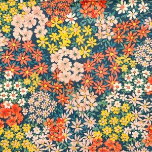 Colorful Fall Wildflower Decoupage Paper Napkin, Autumn Floral Thin Tissue for Spring Summer Crafting Projects Decoupage DIY Art 16&#39;&#39; 1PCS