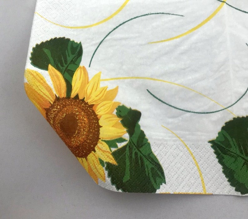 Decoupage Napkin 1 Pcs Card Making Art Scrapbooking Paper Print Diy Stamp Craft Vintage Retro Handmade Sunflower Floral Napkins 13 13 1 Paper Party Kids Scrapbooking Fontane Physio De