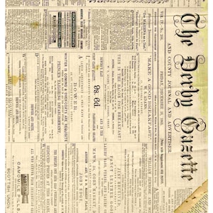 Decoupage Reispapier Vintage Zeitungsdruck Für DIY Scrapbooking Journaling Home Décor Papier Oder Karton Optionen Kartengestaltung 17,8 x 28,5 cm