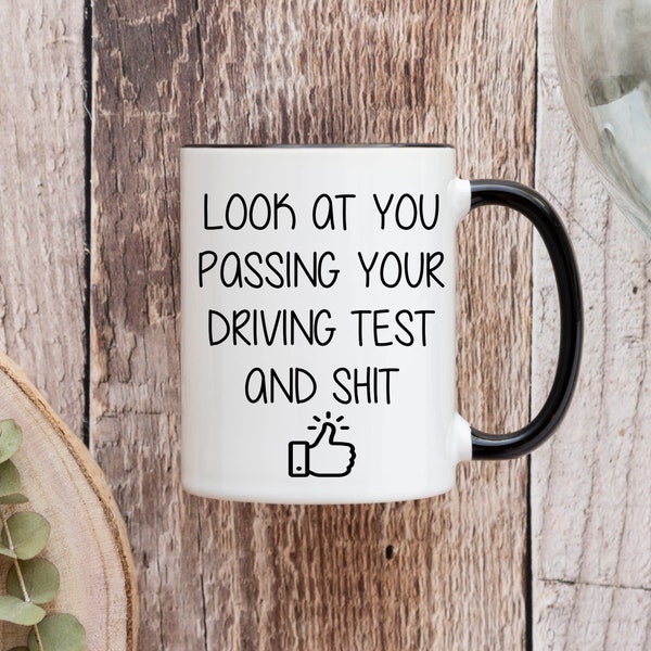 New Driver Gift, Passed Driving Test Gift, Passed Your Driving Test Mug, Congratulation On Learning To Drive, Passing Gifts for Women & men