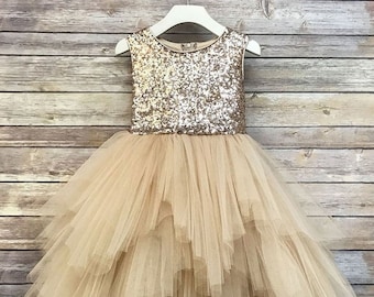 Champagne Flower Girl Dresses