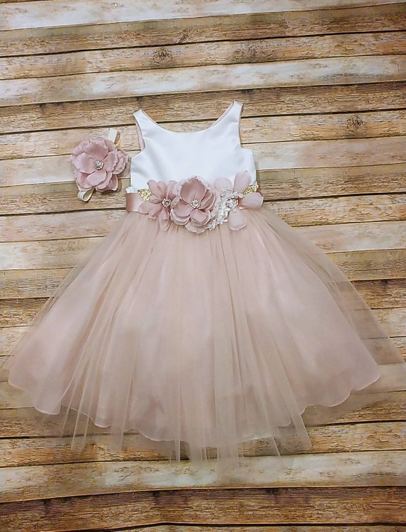 baby girl champagne dress