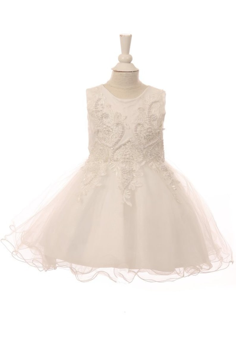 Flower Girl Dress,FREE SHIPPING,White Dress baptismal dress Wedding Flower Girl Dress,White Party Dress Baby White Dress