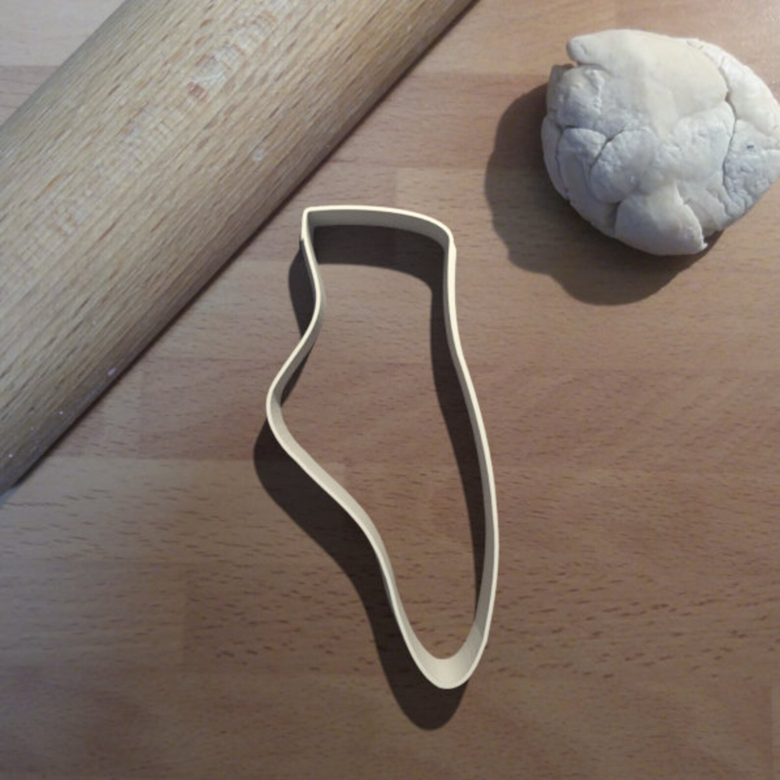 ballet shoe cookie cutter - fondant, sugarcraft & biscuit - 3 sizes - instagram