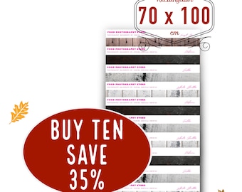 BUY TEN SAVE 35% for sizes of 70 cm / 28 inches on short side