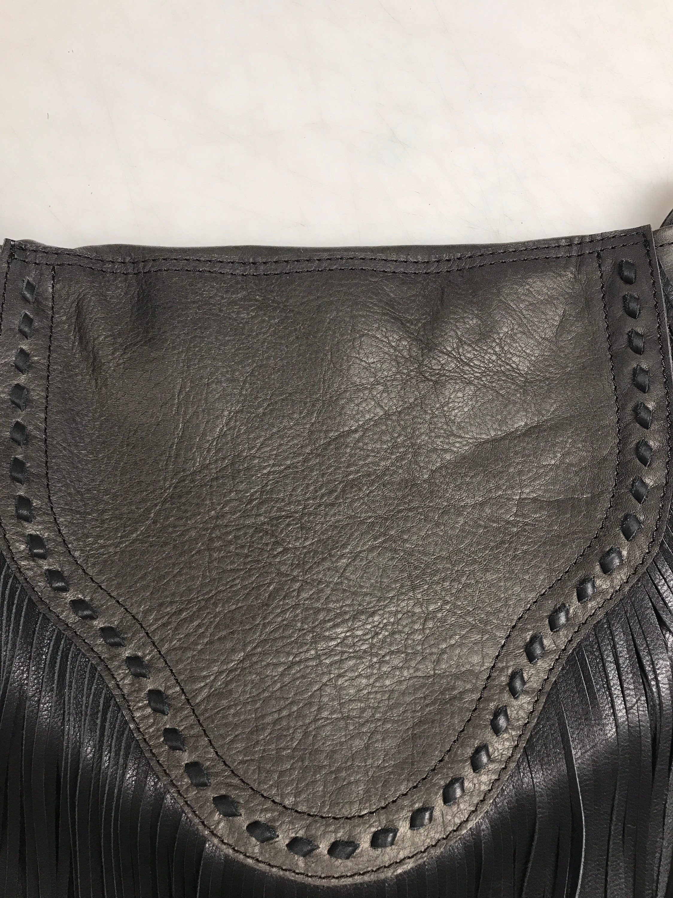 Handmade Leather Fringe Purse Etsy