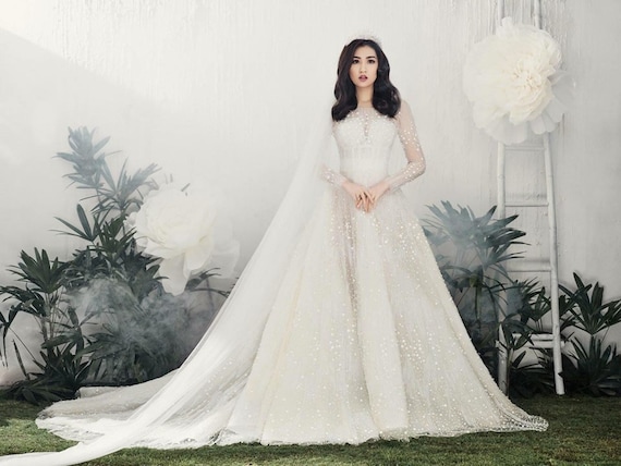 Fairy Tale Wedding Dress Paolo Sebastian Inspired Etsy