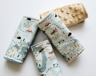 Roadtrip-hoezen voor autostoeltjes, omkeerbaar nerts, katoen