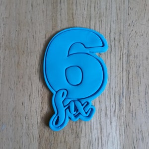 Number Six Cookie Cutter (2-Piece)