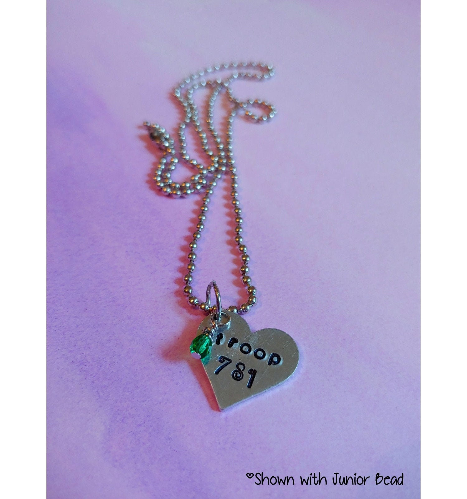 Personalized Scout Troop Necklace