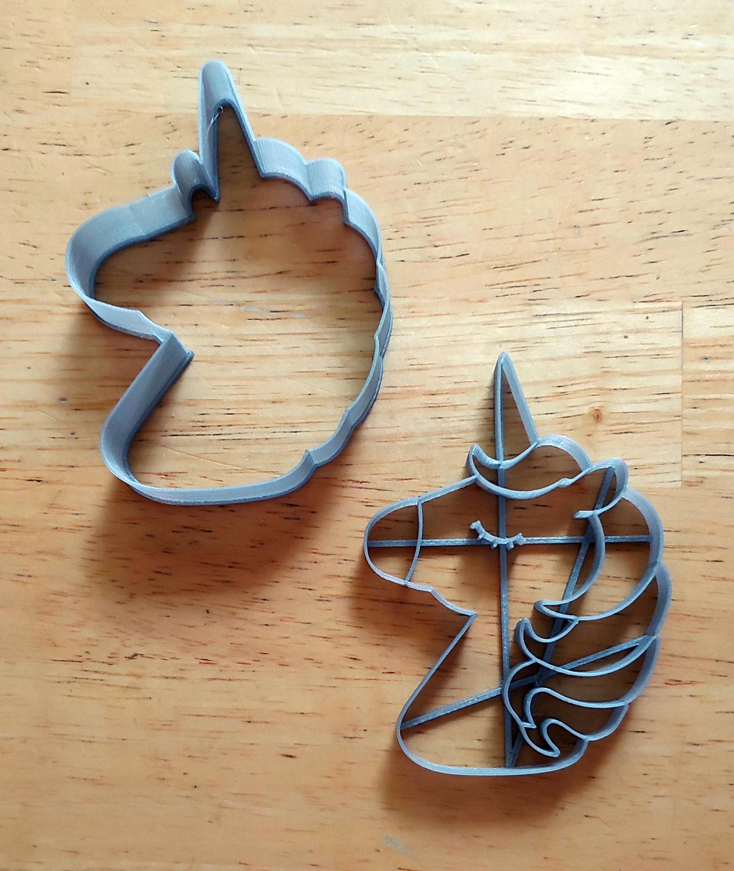 Unicorn Cookie Cutter 2piece Etsy