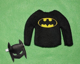 Bat Vigilante Elf Costume, Embroidered