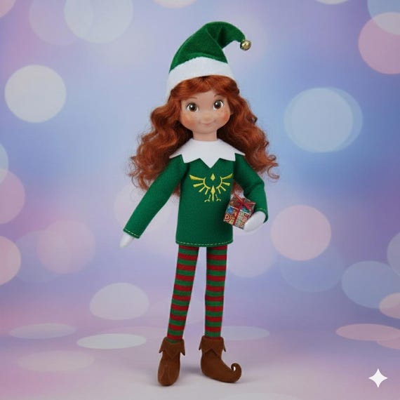 Link Triforce Elf Sweater, Embroidered - Etsy