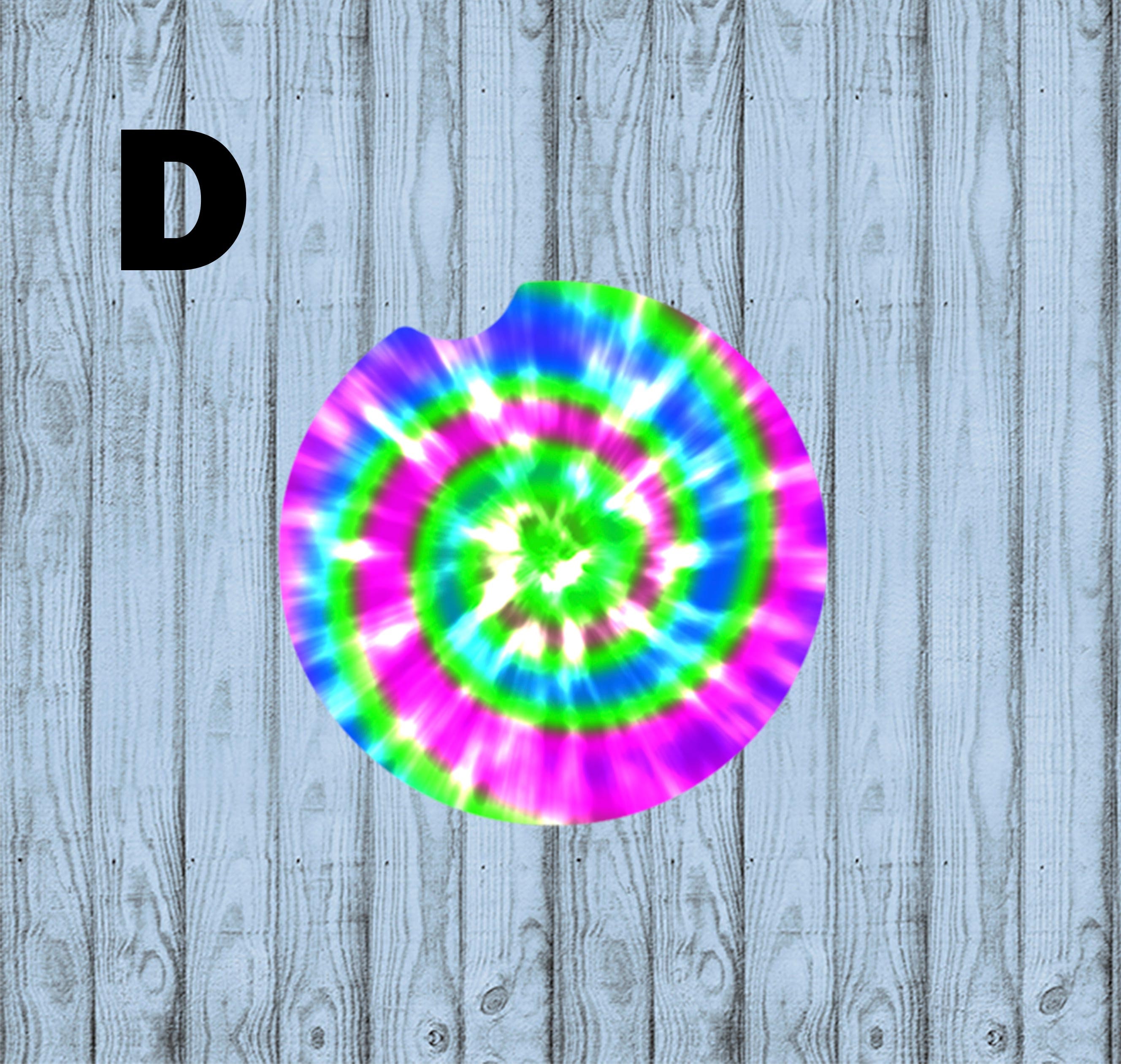 Tie Dye Car Coasters 1 Coaster Cup Holder Coasters Cup Etsy