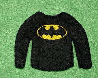 Bat Vigilante Elf Sweater, Embroidered