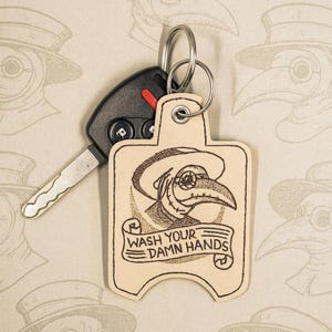 1 oz. Wash Your Damn Hands-Plague Doctor Hand Sanitizer Holder