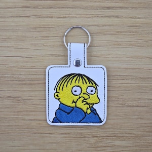 Embroidered The Yellow Folks Ralph Booger Key Chain