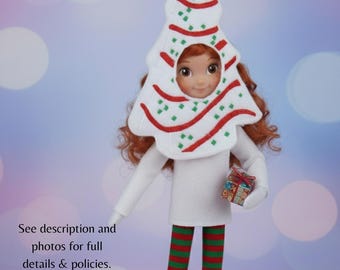 Christmas Tree Cake Elf Costume, Embroidered