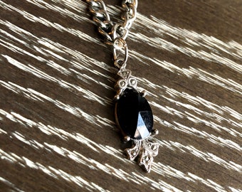 Silver Tone Necklace with Vintage Charm