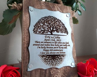 Iron Tree Of Life - 6th anniversary gift - Iron vows - Iron wedding - Hand Forged Iron 6th year- iron gift for her 6th wedding gift  wife