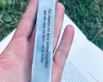 Personalised, Iron Bookmark, Valentine's Gift, Custom Quote Bookmark, Him, for Reader