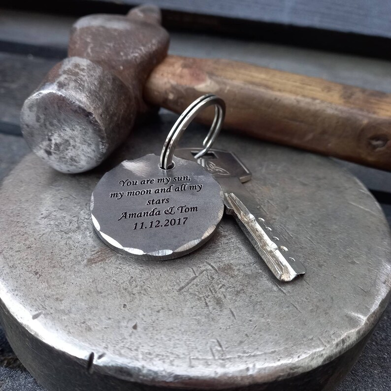 Hand Iron Keyring 6th Year Anniversary Gift Iron Etsy
