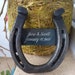 11th anniversary gift Decorative horseshoe - Steel wedding - Decorative horseshoe - Personalized - Steel gift - for him for her - I love yoy