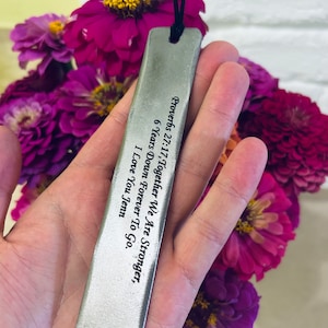 Personalised Iron Bookmark, 6th Anniversary Gift, Personalised Iron Gift for Him, iron Anniversary, Custom Bookmark, Reading Gift, Bookworm