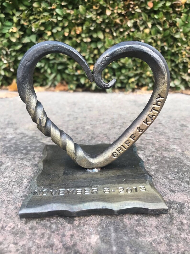 11th Anniversary Gift Steel Wedding Personalized 11th Etsy