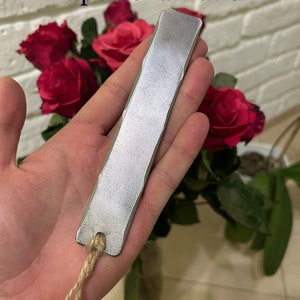 Personalized Bookmark 11th anniversary gift steel wedding Hand Forged steel Bookmark gift for him for her Love Bookmark steel image 7