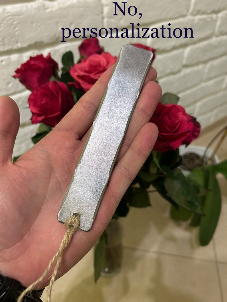 Personalized Bookmark 11th anniversary gift steel wedding Hand Forged steel Bookmark gift for him for her Love Bookmark steel image 7