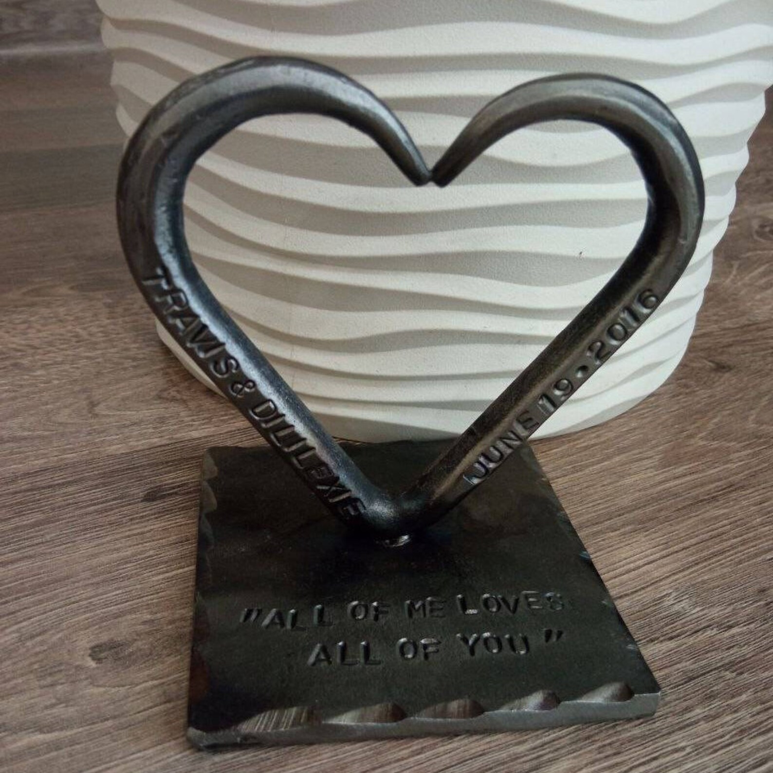 11th Anniversary Gift Steel Wedding Hand Forged Steel - Etsy