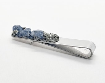 Montana Sapphire Krawattenstab • Pyrit Akzent, Chirurgenstahl