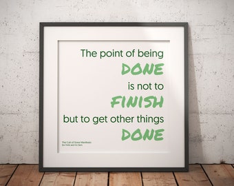 Done Not Perfect / Cult of Done / Keep Doing / Progress / Office Art / Room Decor / Instant Download / Printable / Never Finish / Done