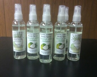 Coconut Lime Verbena Room, Linenand Body Spray