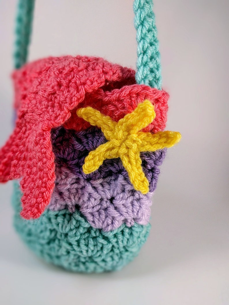 Mermaid at Heart Purse instant download crochet pattern image 5